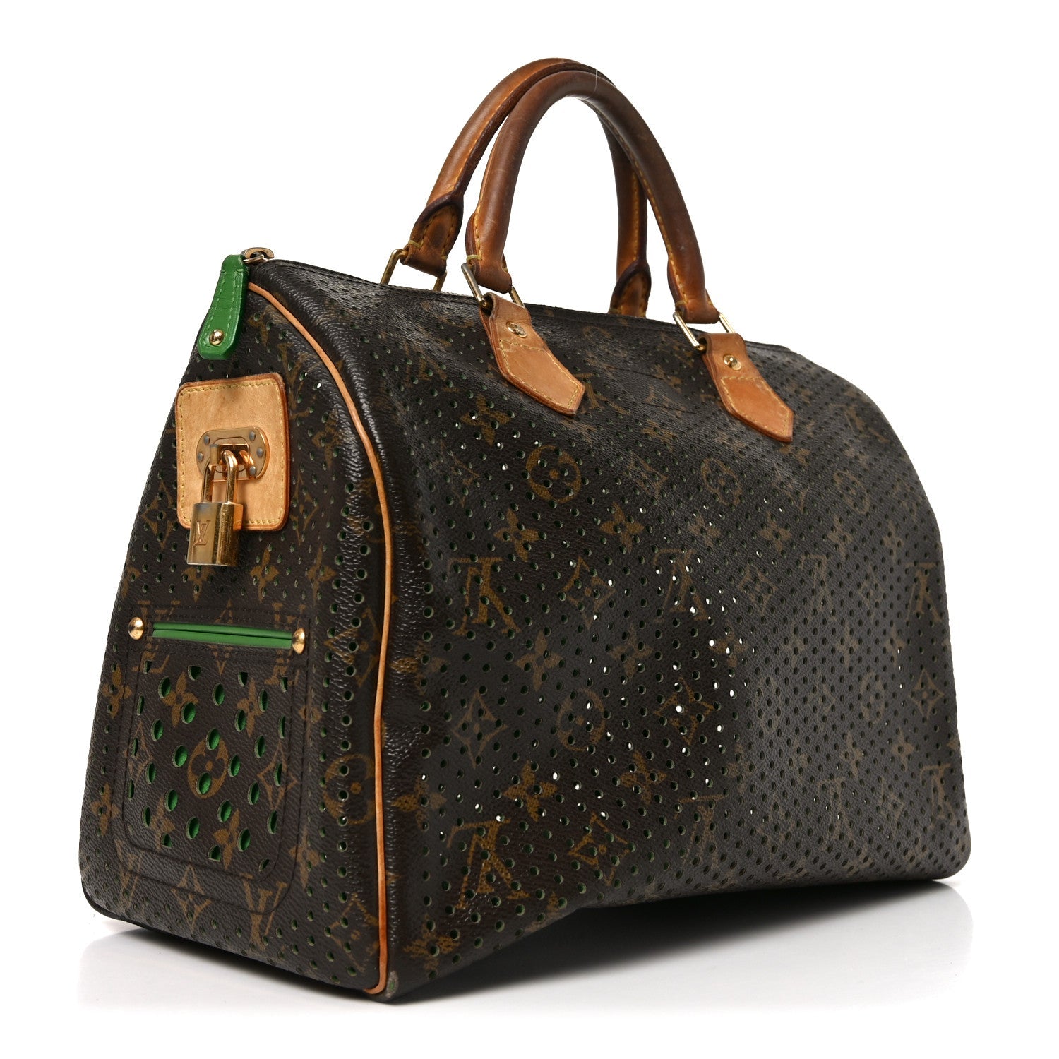 Louis Vuitton Monogram Perforated Speedy 30 Green