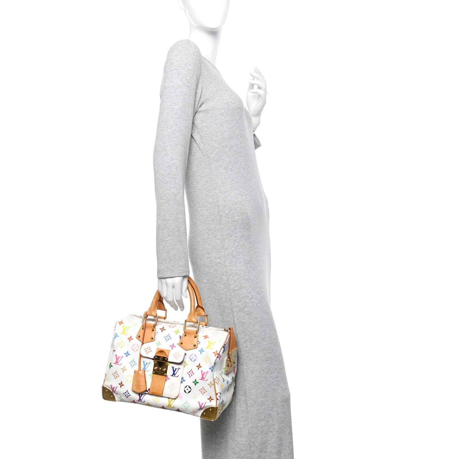 Louis Vuitton Monogram Multicolor Speedy 30 White