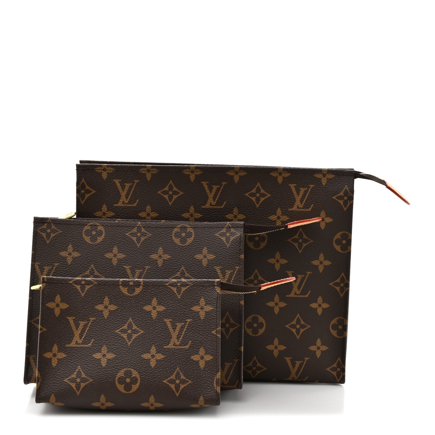Louis Vuitton Monogram Trio Toilet Pouch Set
