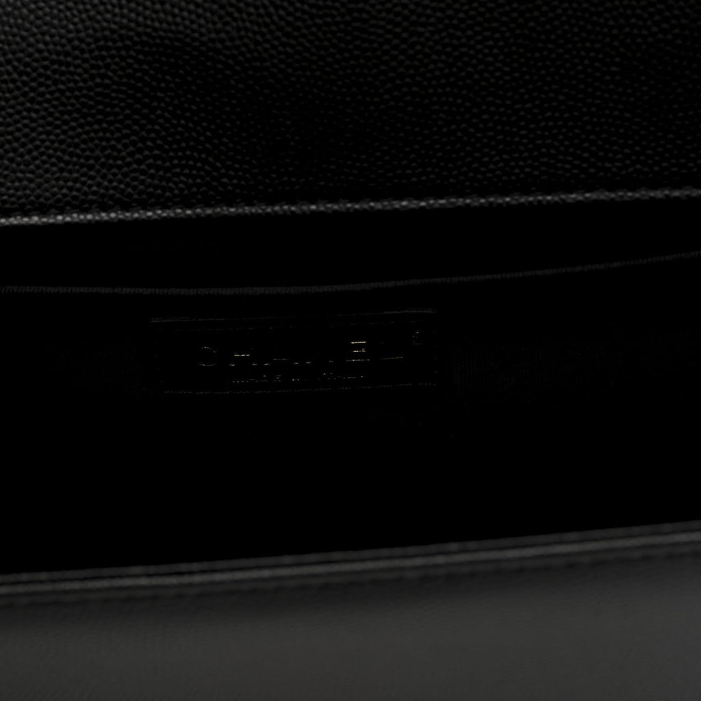 Chanel Caviar Quilted Medium Boy Flap Black
