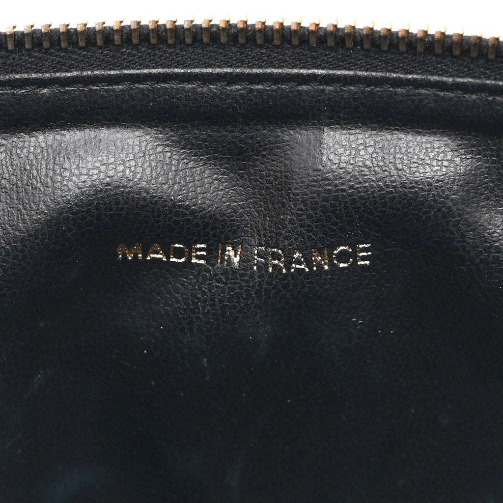 Chanel Caviar Vanity Cosmetic Case Black
