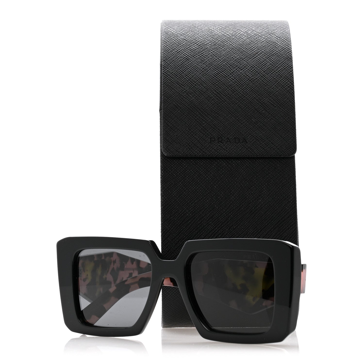 Prada Acetate Symbole Sunglasses SPR 23Y Slate Grey