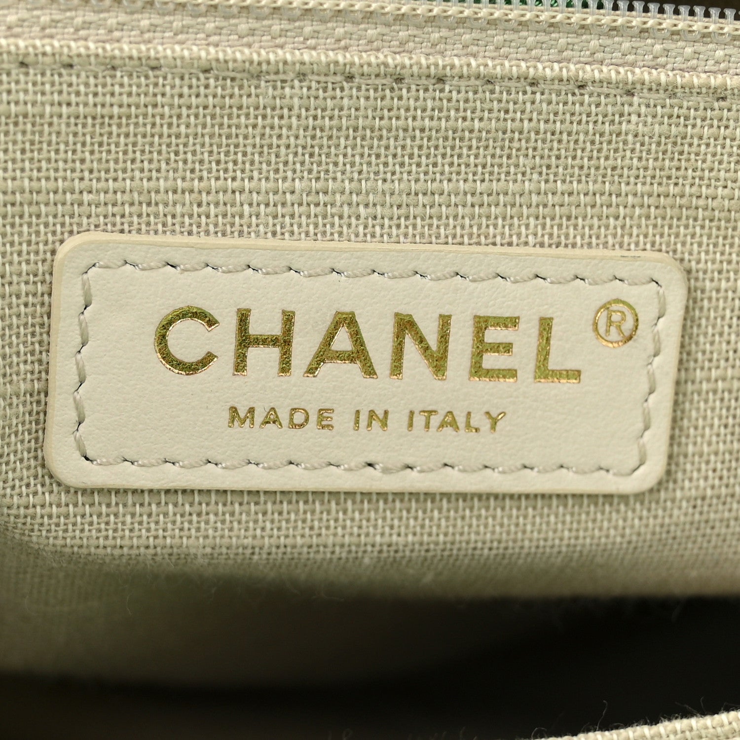 Chanel Mixed Fibers Small Deauville Tote Green