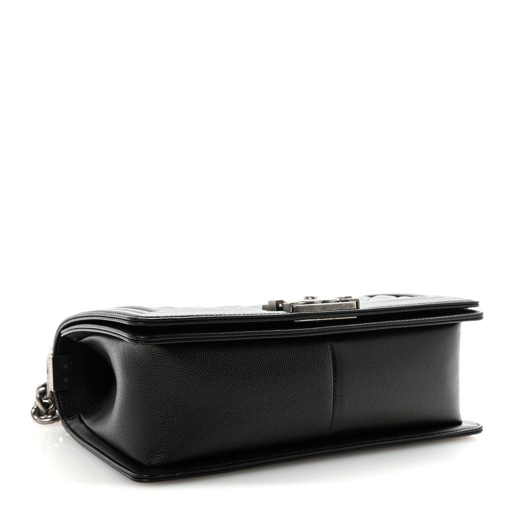 Chanel Caviar Quilted Medium Boy Flap Black