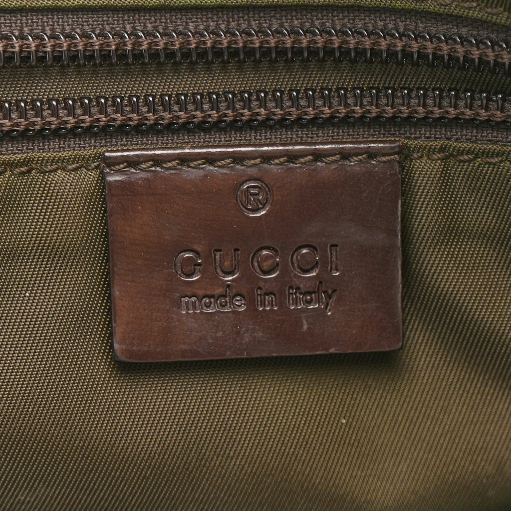 Gucci GG Plus Monogram Interlocking G Briefcase Brown