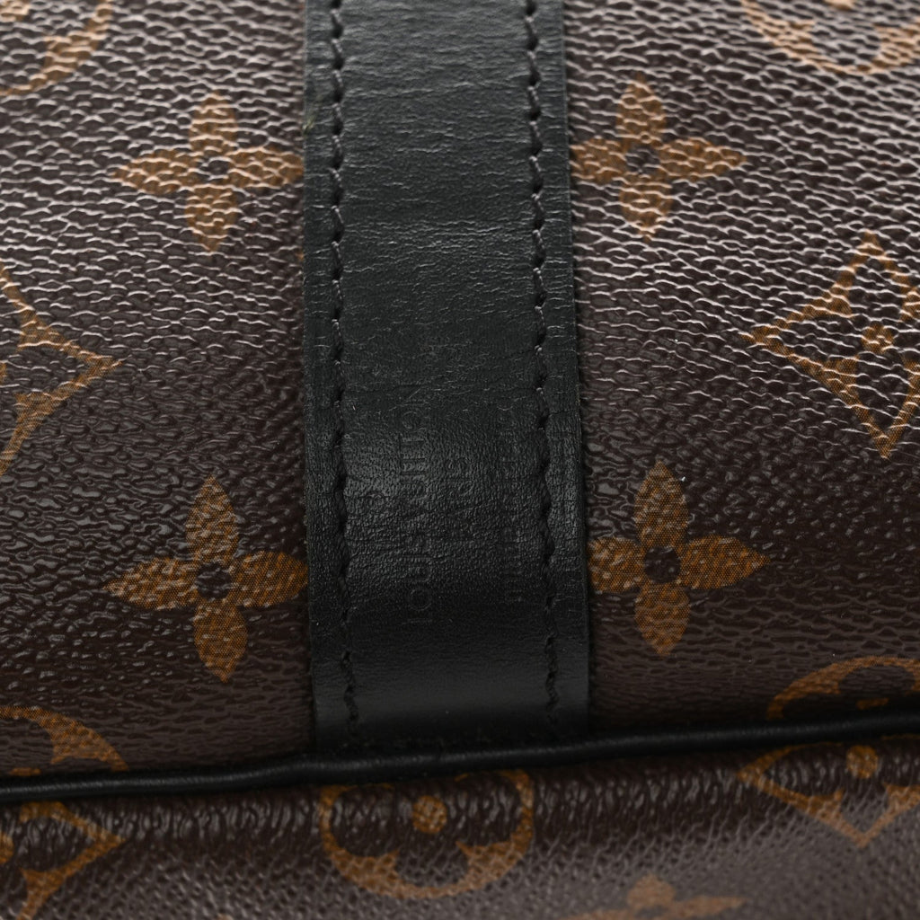 Louis Vuitton Monogram Macassar Keepall Bandouliere 55