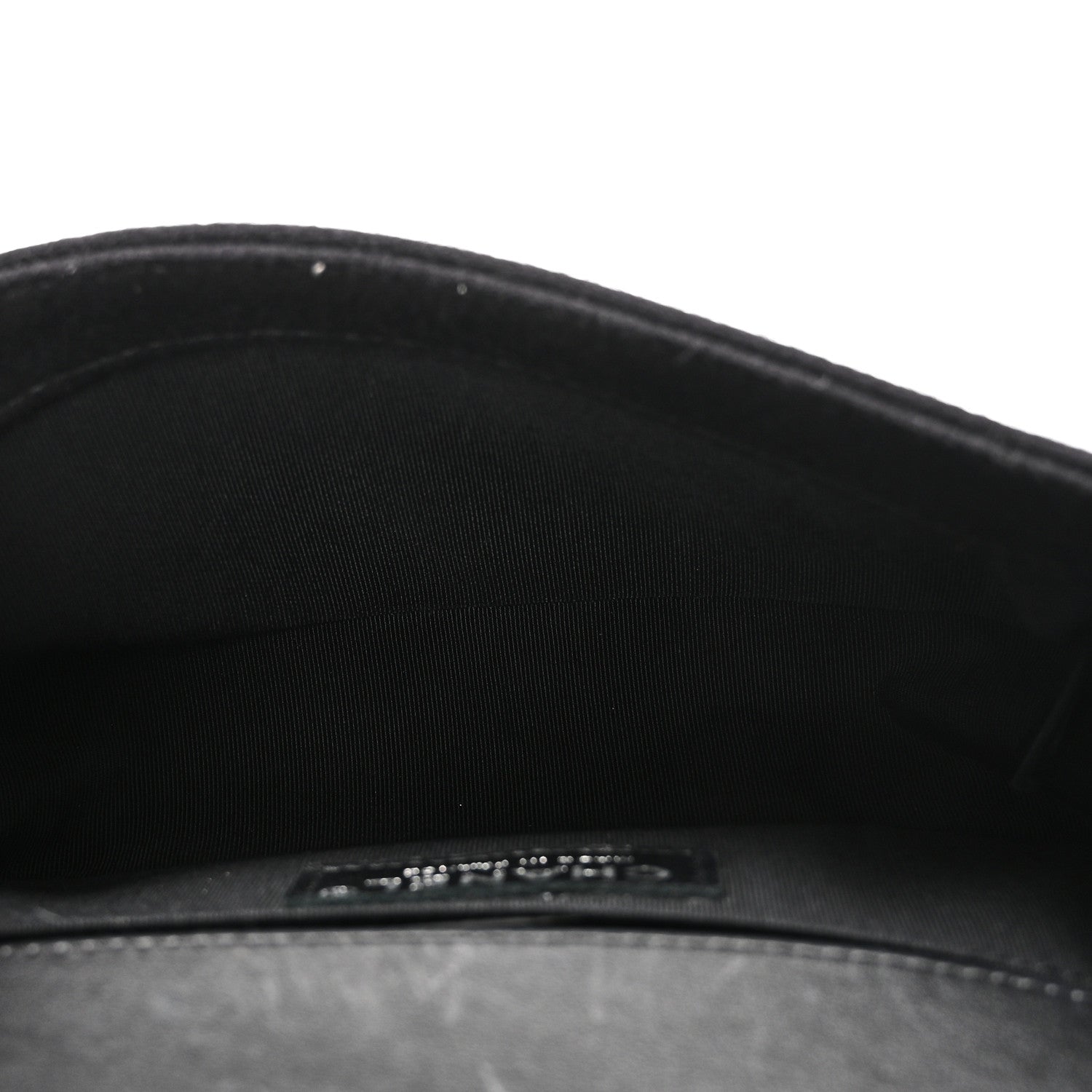 Chanel Wool Felt Embellished Small Boy Flap Black