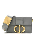 Christian Dior Box Calfskin 30 Montaigne Box Bag Gray