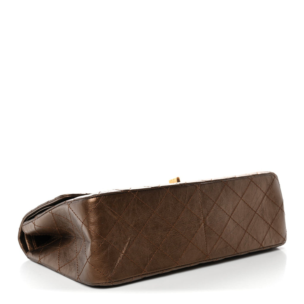 Chanel Metallic Aged Calfskin Quilted 2.55 Reissue 226 Flap Bronze