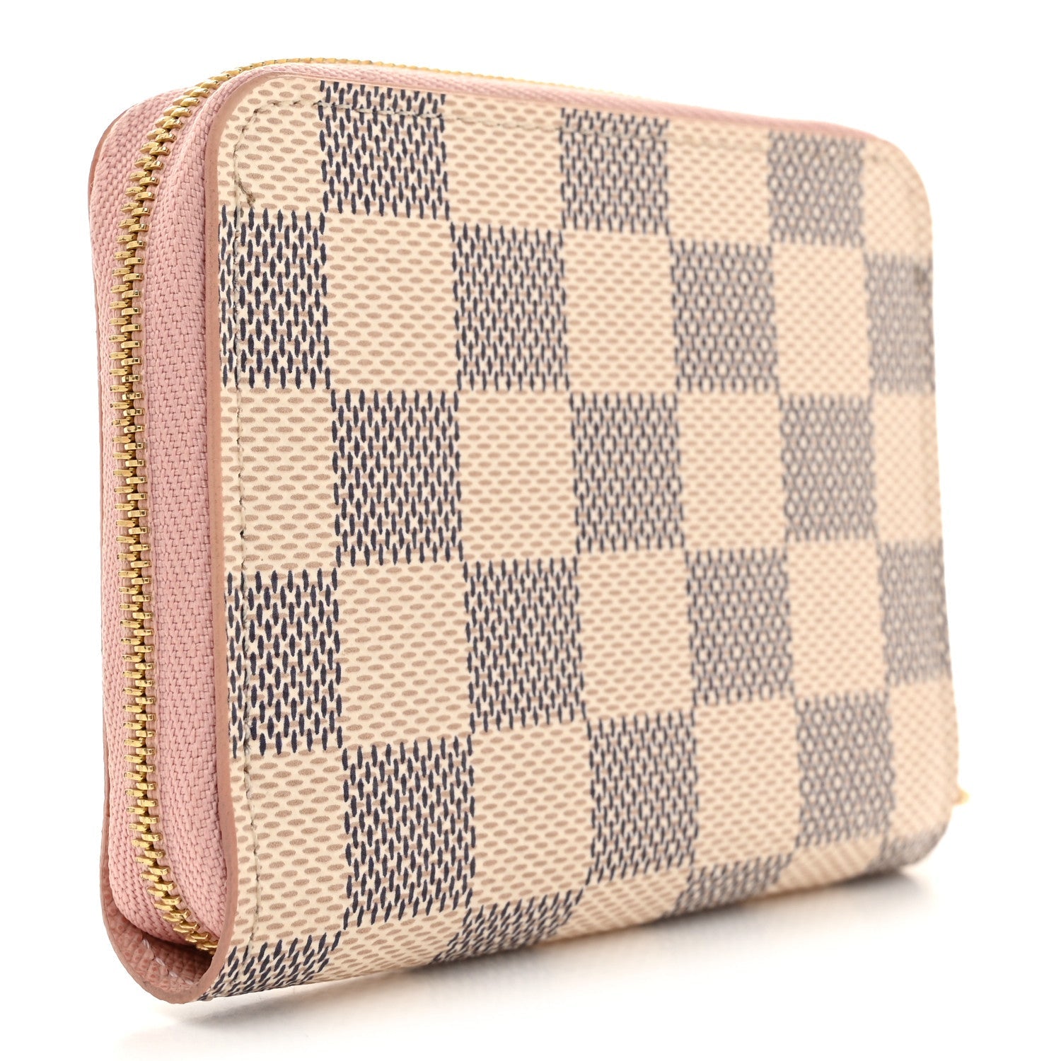 Louis Vuitton Damier Azur Zippy Coin Purse Rose Ballerine
