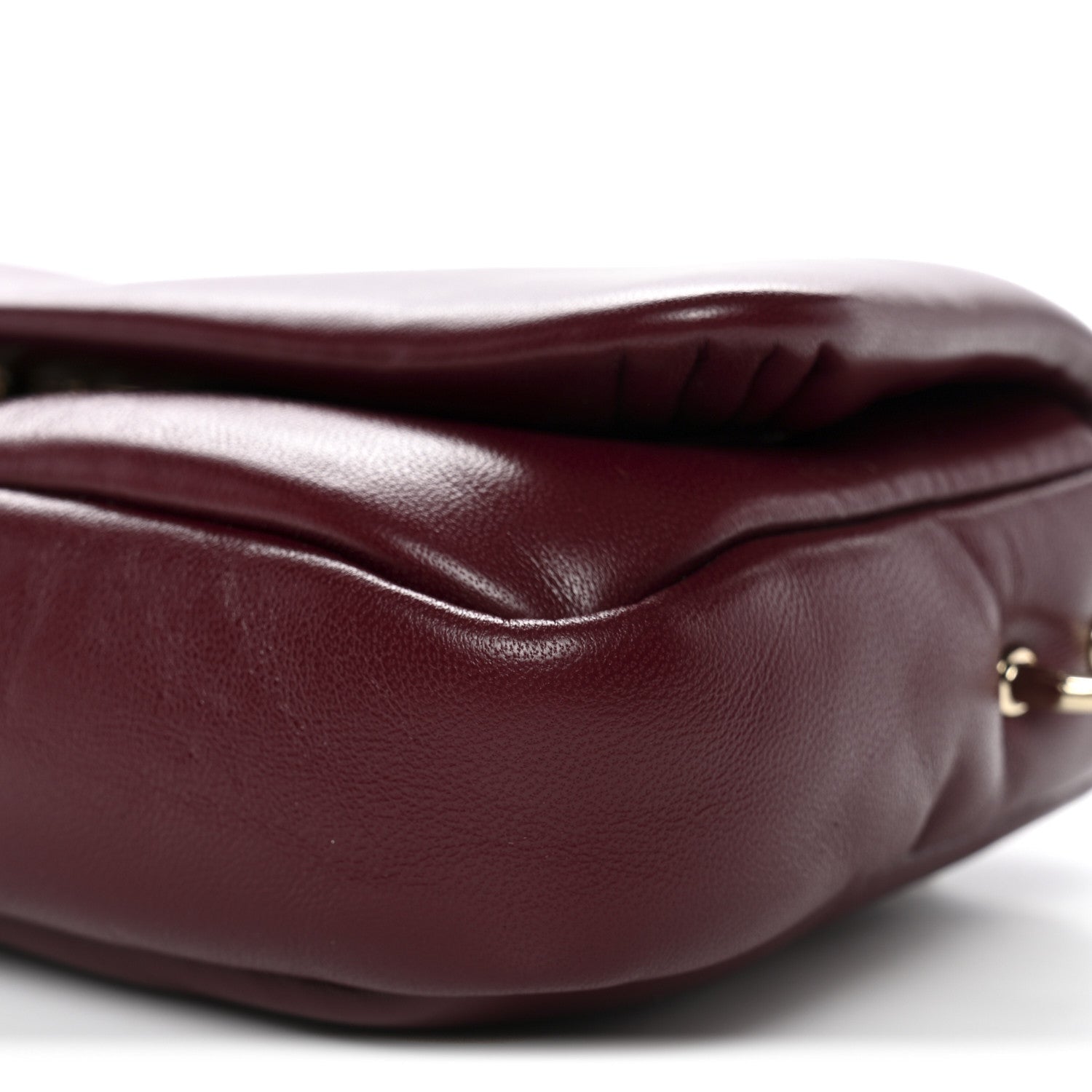 Gucci Lambskin Mini GG Milano Top Handle Shoulder Bag Rosso Ancora