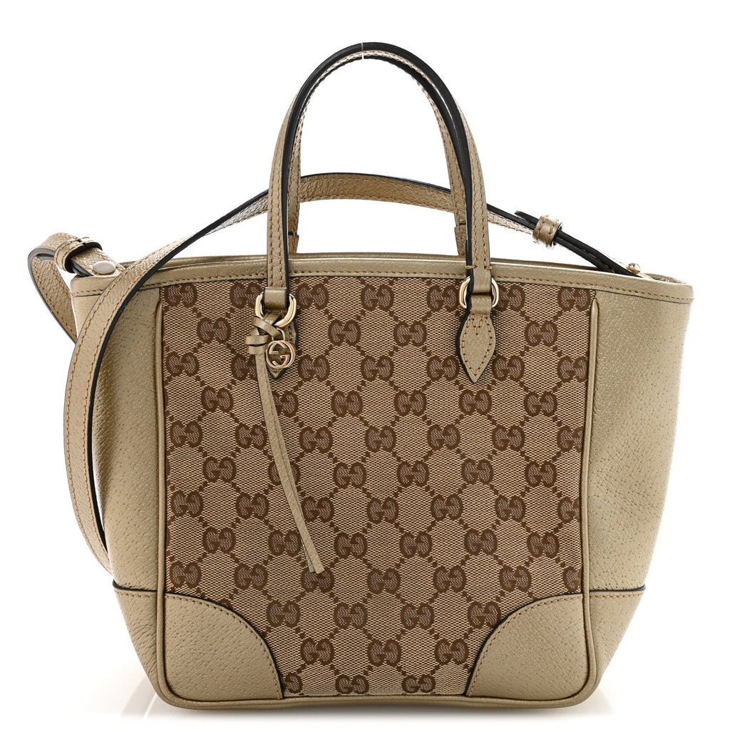 Gucci Monogram Mini Bree Tote Golden Beige