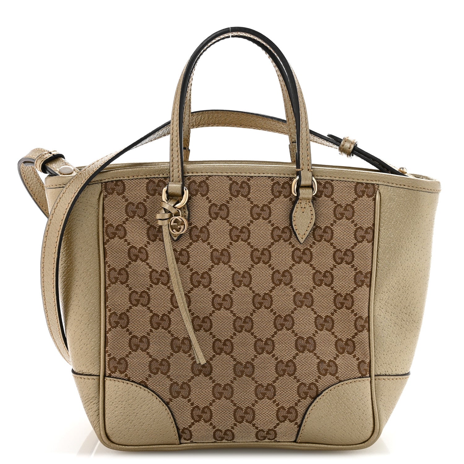 Gucci Monogram Mini Bree Tote Golden Beige