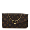 Louis Vuitton Monogram Pochette Felicie Chain Wallet Fuchsia