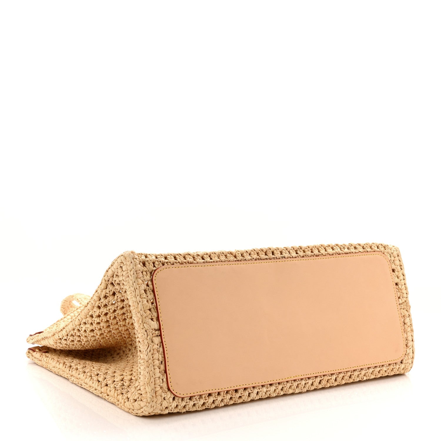 Louis Vuitton Raffia Calfskin By The Pool OnTheGo MM Natural
