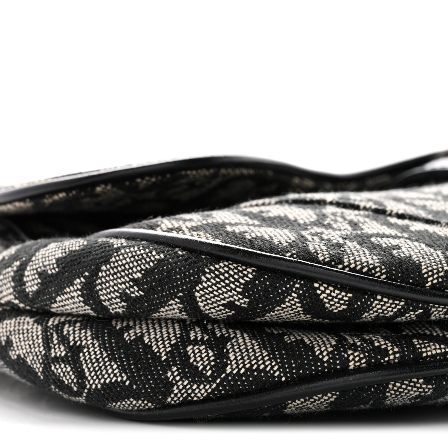 Christian Dior Monogram Saddle Bag Black