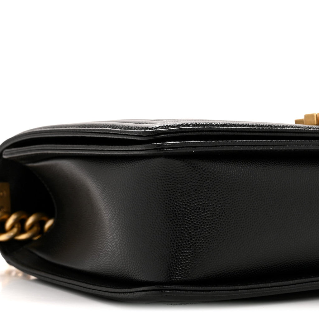 Chanel Caviar Quilted New Medium Boy Flap Black