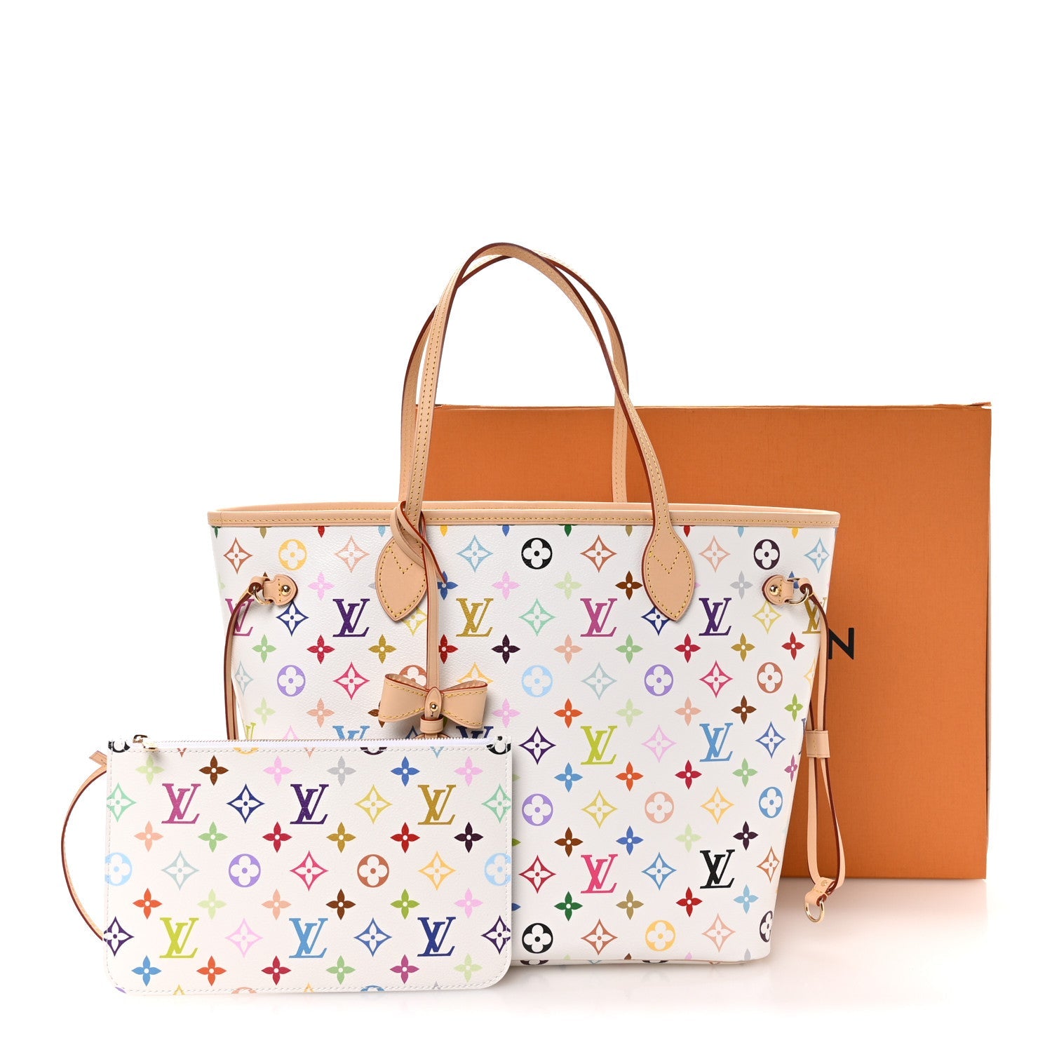 Louis Vuitton LV X TM Monogram Multicolor Neverfull MM White