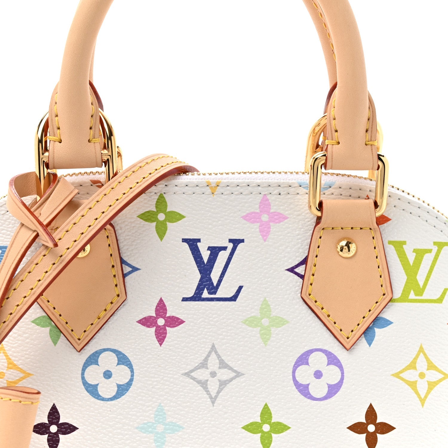 Louis Vuitton LV x TM Monogram Multicolor Alma BB White