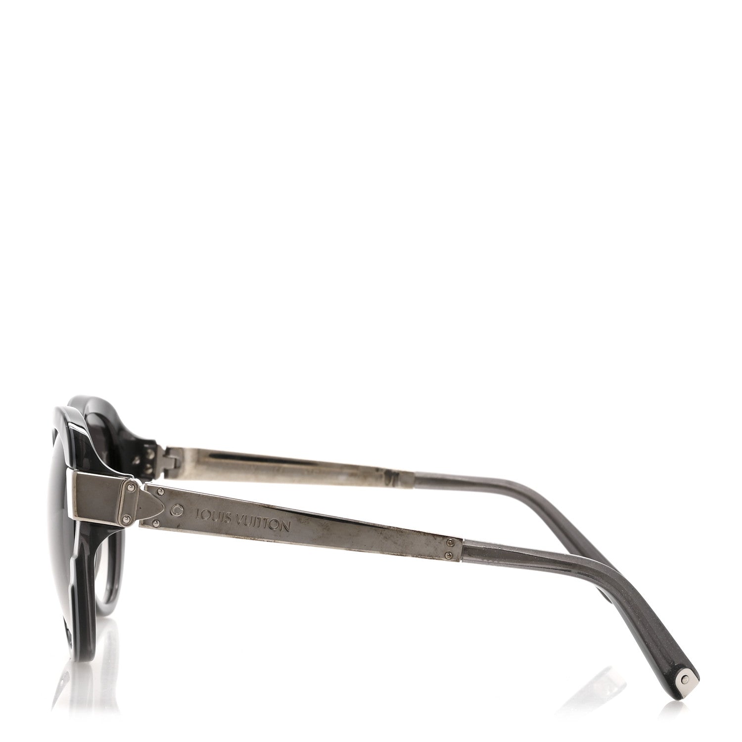Louis Vuitton Acetate Petit Soupcon Cat Eye Sunglasses Z0489W Black