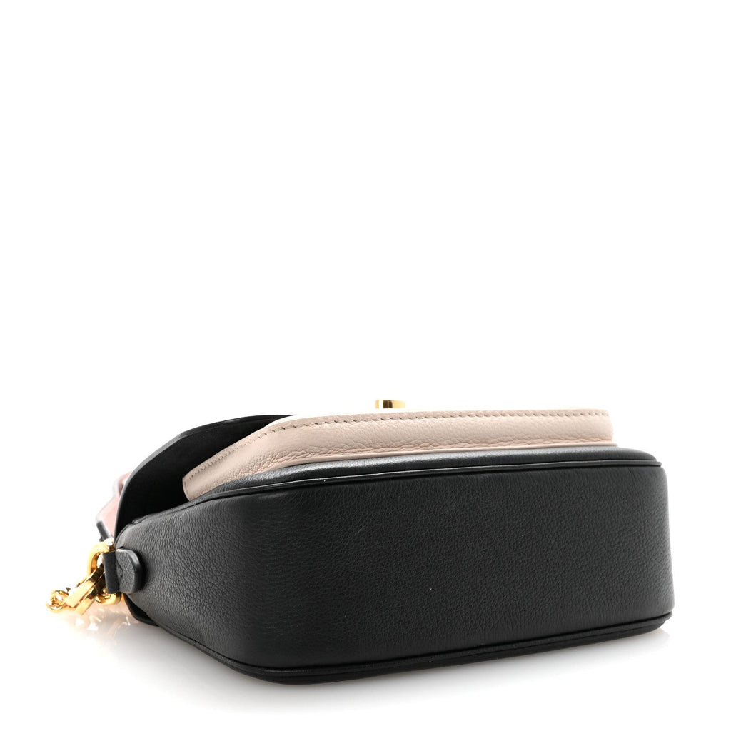 Louis Vuitton Grained Calfskin Lockme Tender Black