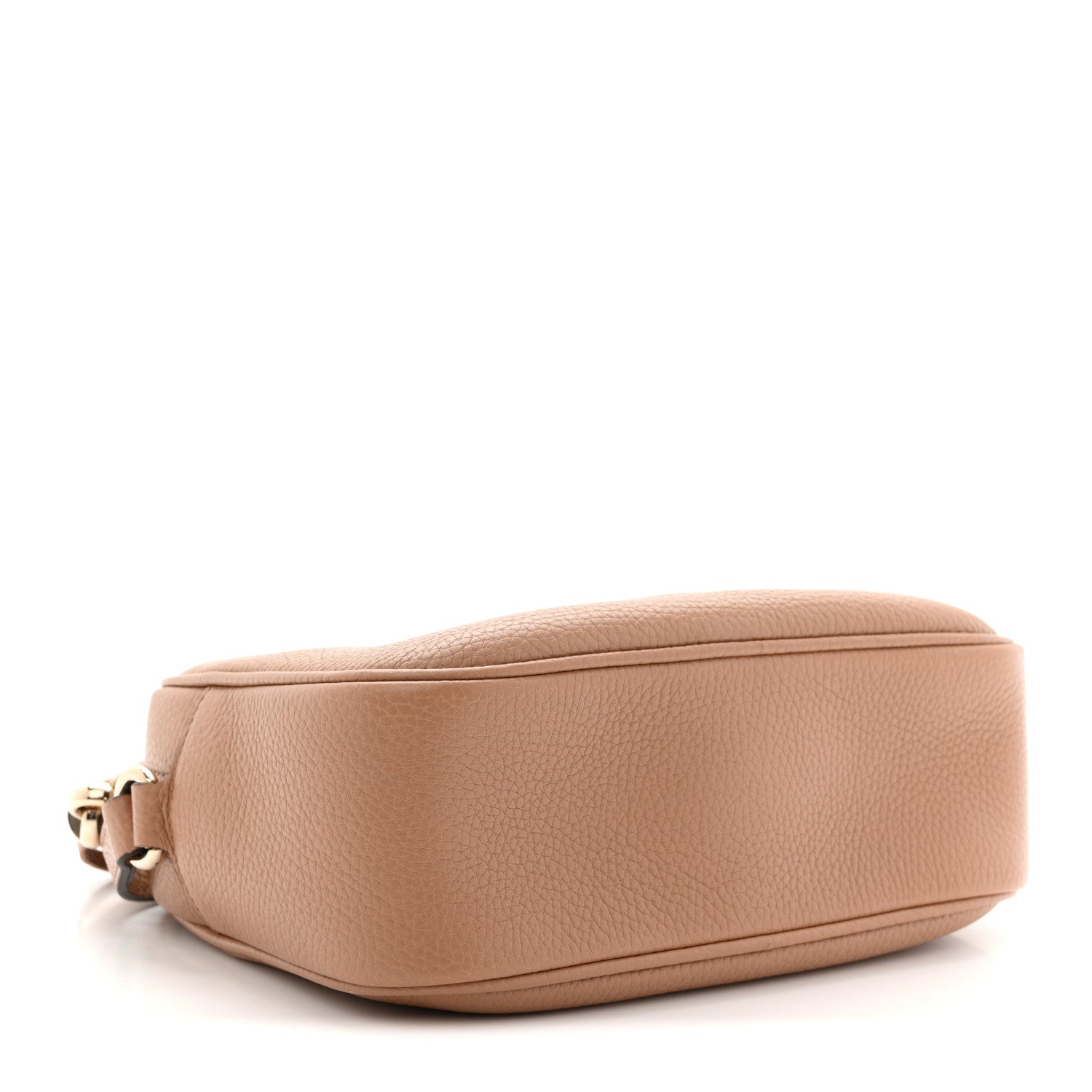 Gucci Pebbled Calfskin Small Soho Disco Bag Camelia