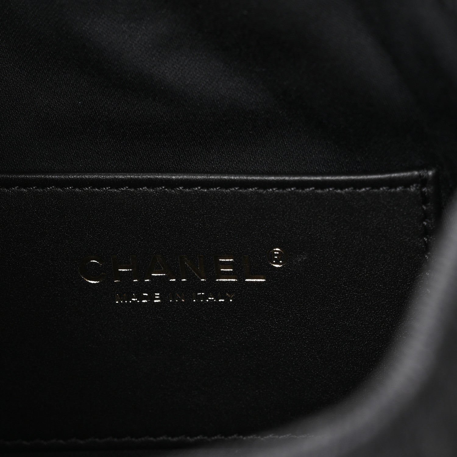 Chanel Washed Denim Quilted Mini Chanel 25 Handbag Black