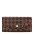 Louis Vuitton Damier Ebene Caissa Wallet Cherry