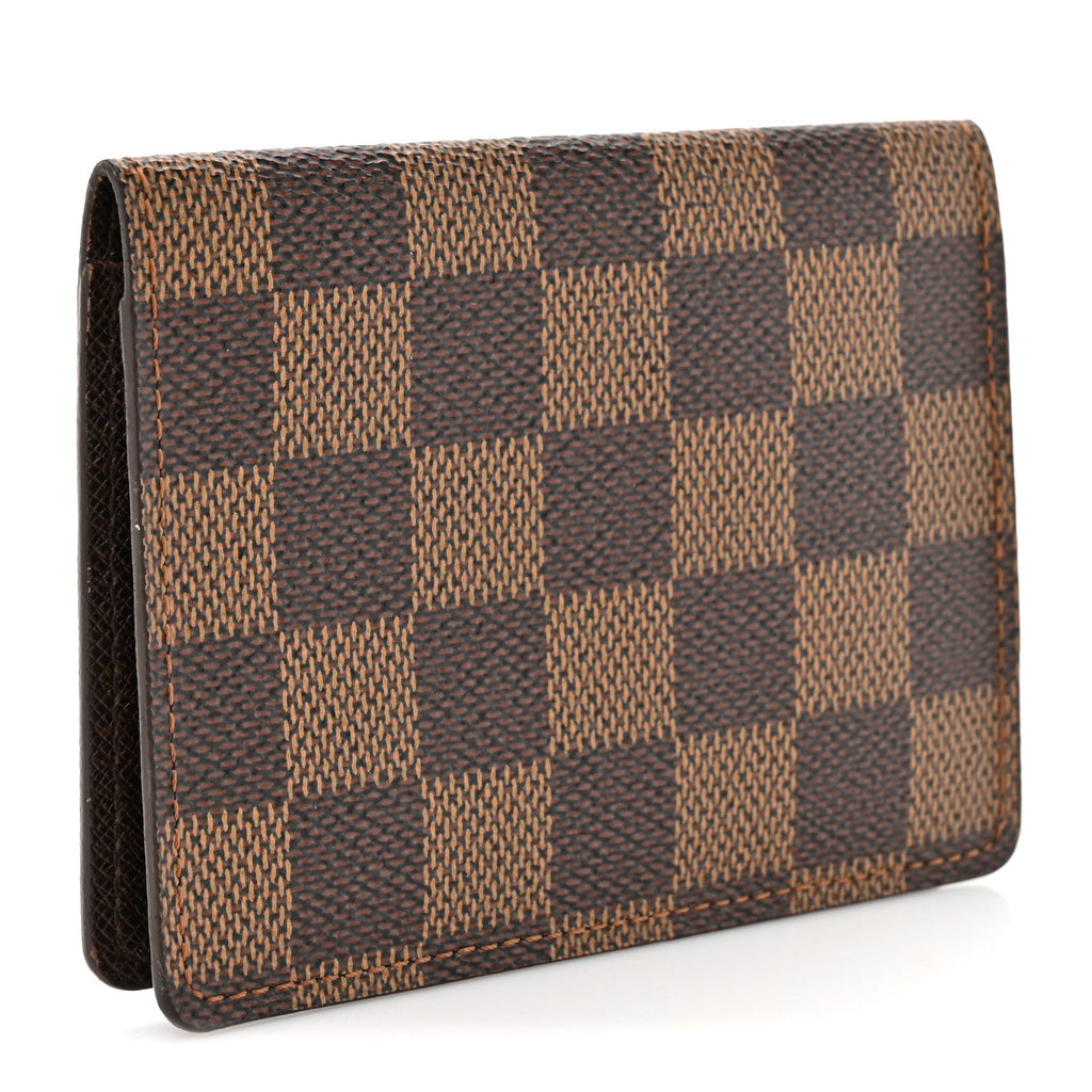 Louis Vuitton Damier Ebene Porte 2 Cartes Vertical Card Holder