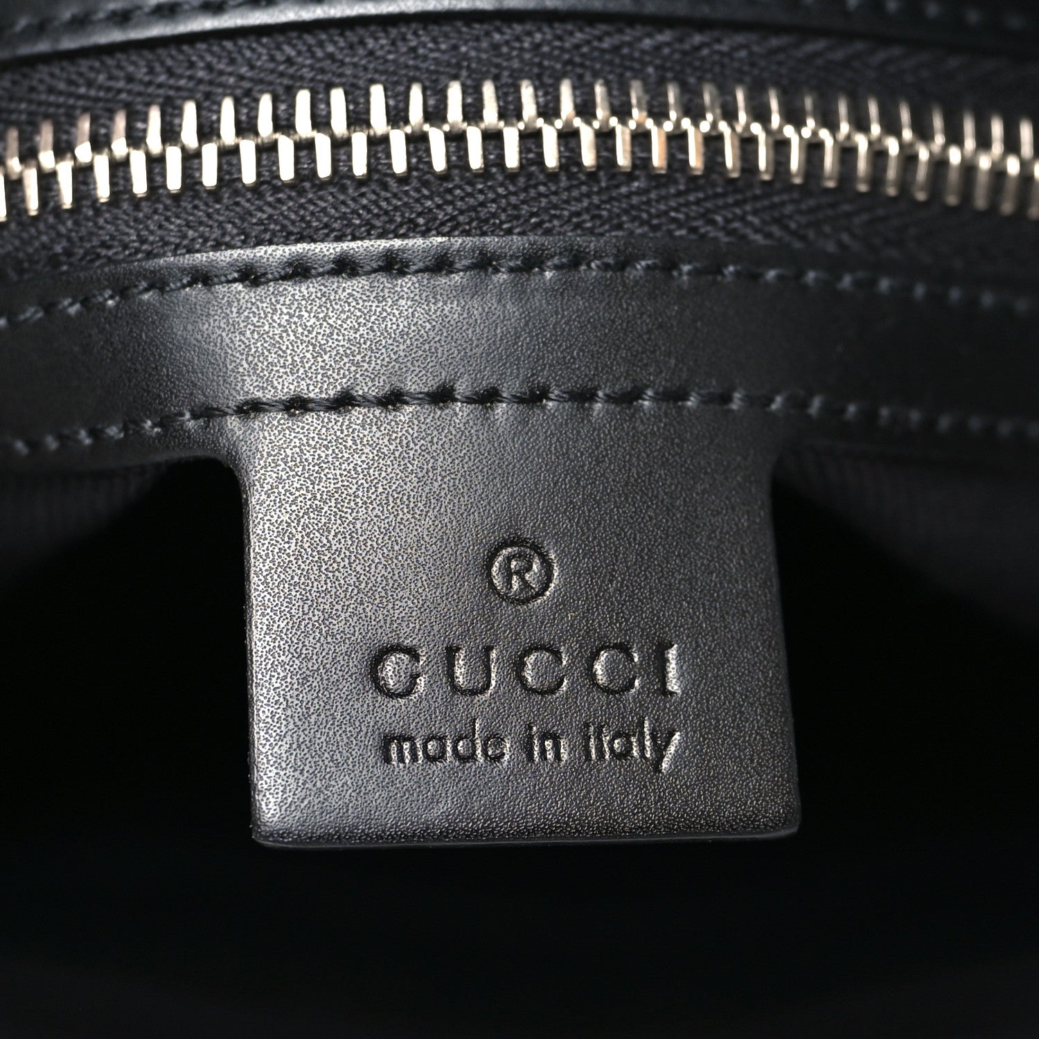 Gucci GG Supreme Monogram Web Small Flat Messenger Bag Black Grey