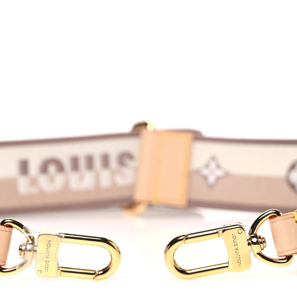 Louis Vuitton Jacquard Speedy Bandouliere 20 Shoulder Strap Beige