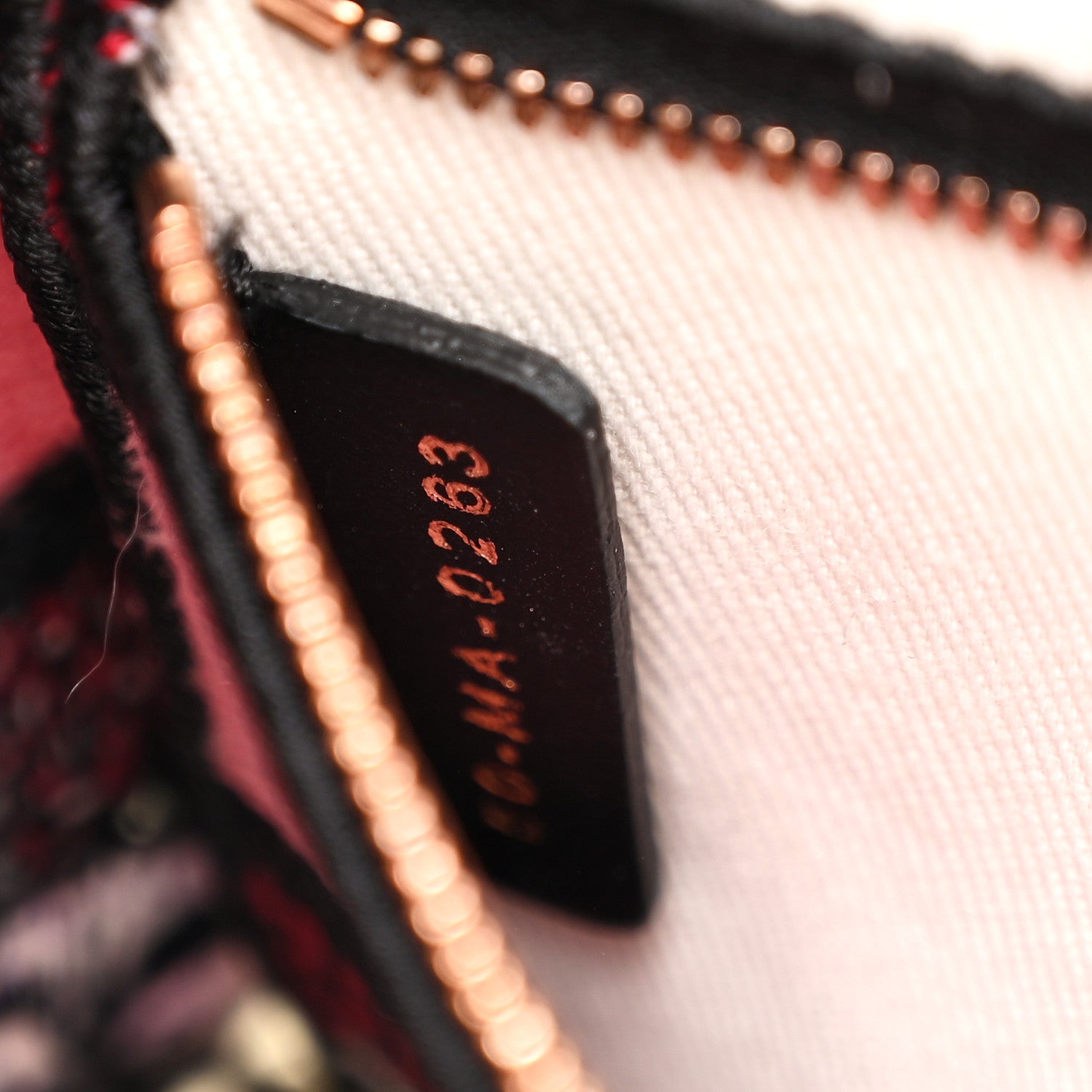 Christian Dior Canvas Florilegio Embroidered Mini Lady D-Lite White Multicolor