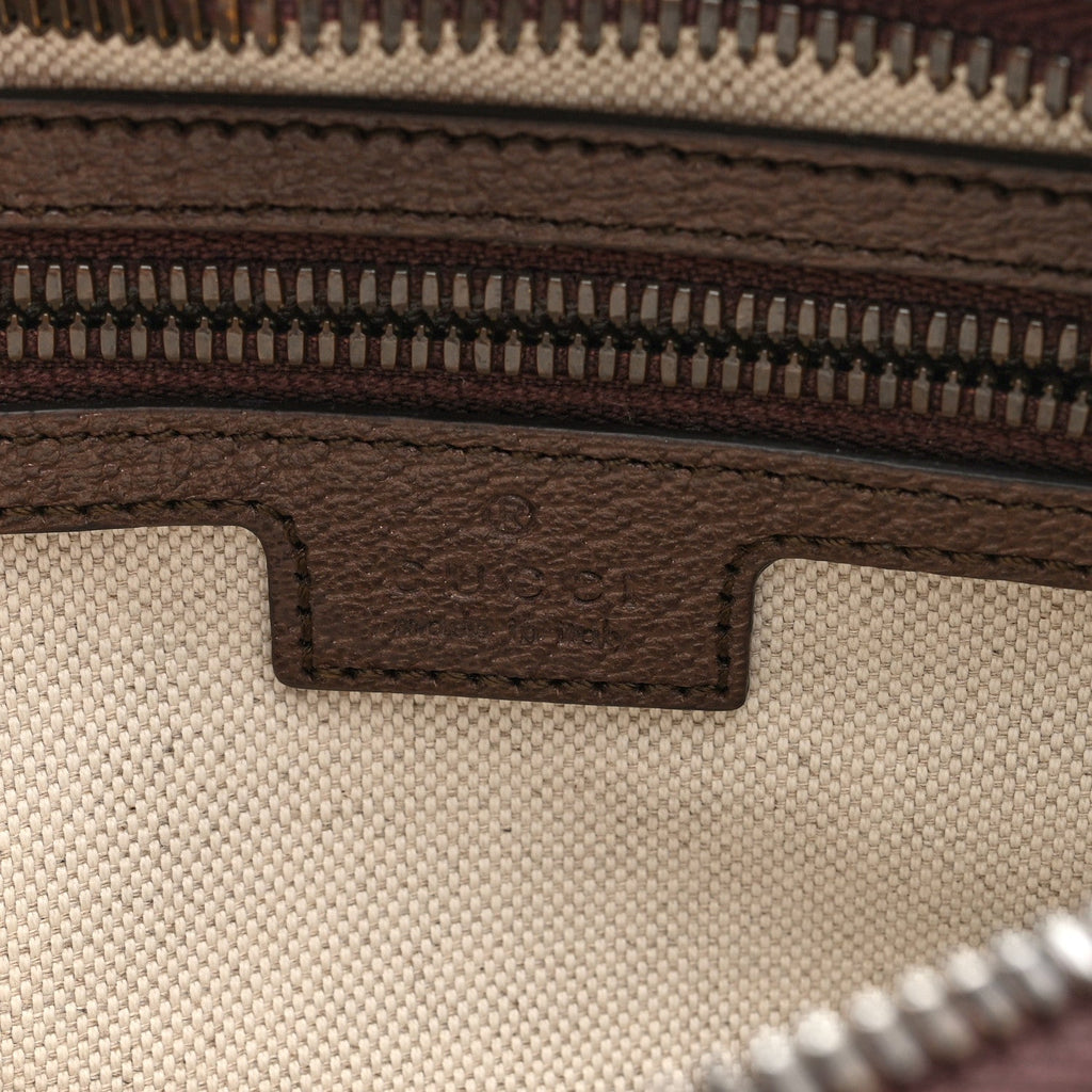 Gucci Soft GG Supreme Monogram Medium Ophidia Belt Bag Dark Brown