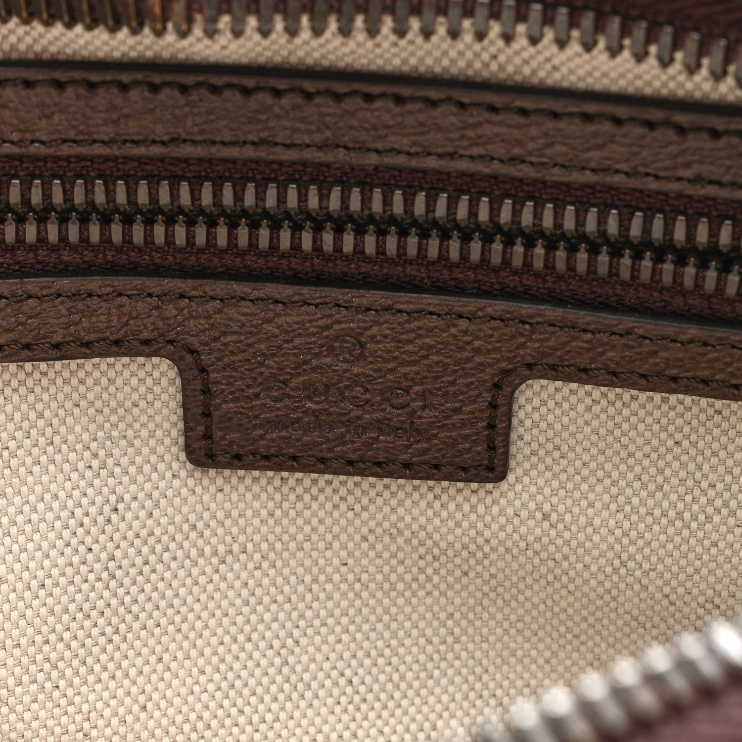 Gucci Soft GG Supreme Monogram Medium Ophidia Belt Bag Dark Brown