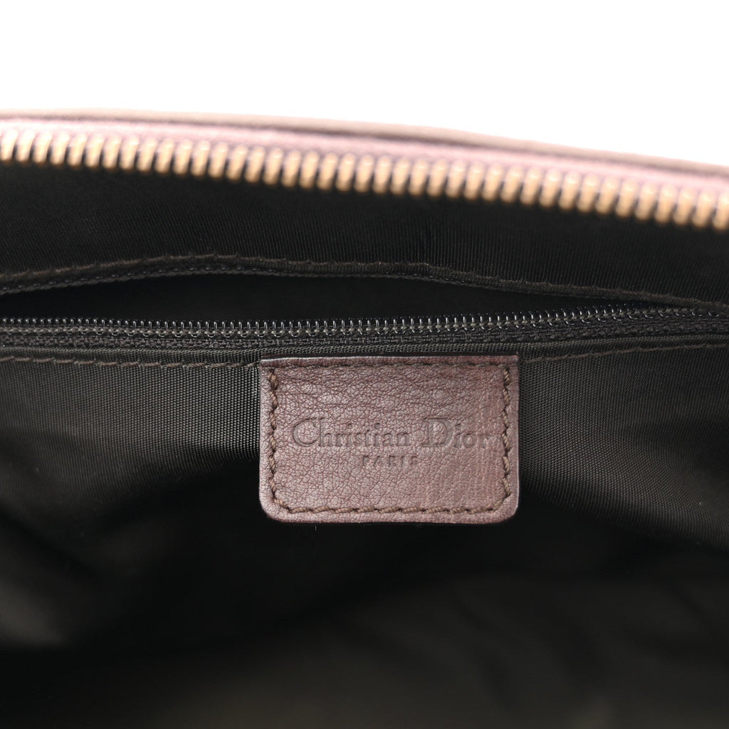 Christian Dior Pony Hair Calfskin Cadillac Tote Brown