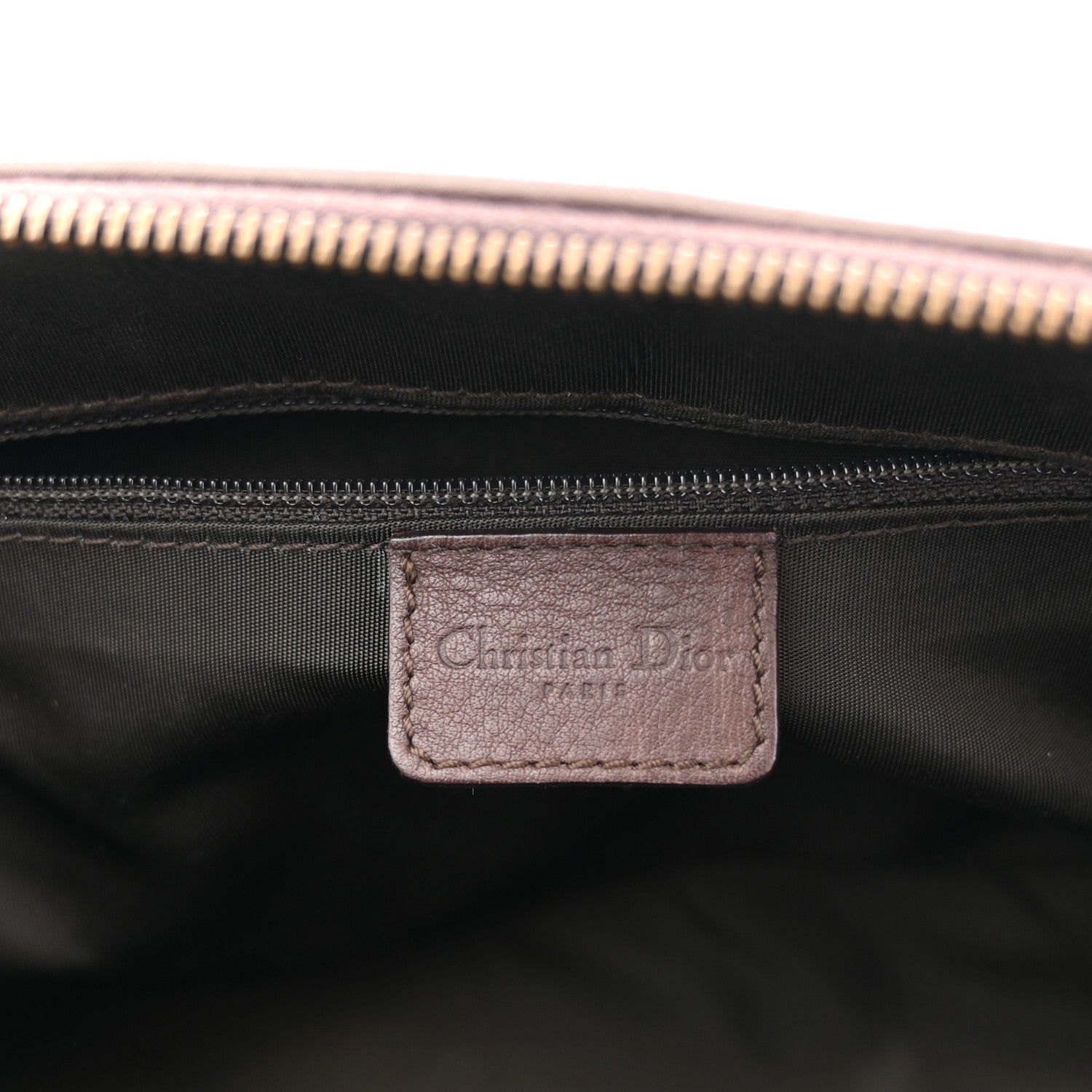 Christian Dior Pony Hair Calfskin Cadillac Tote Brown