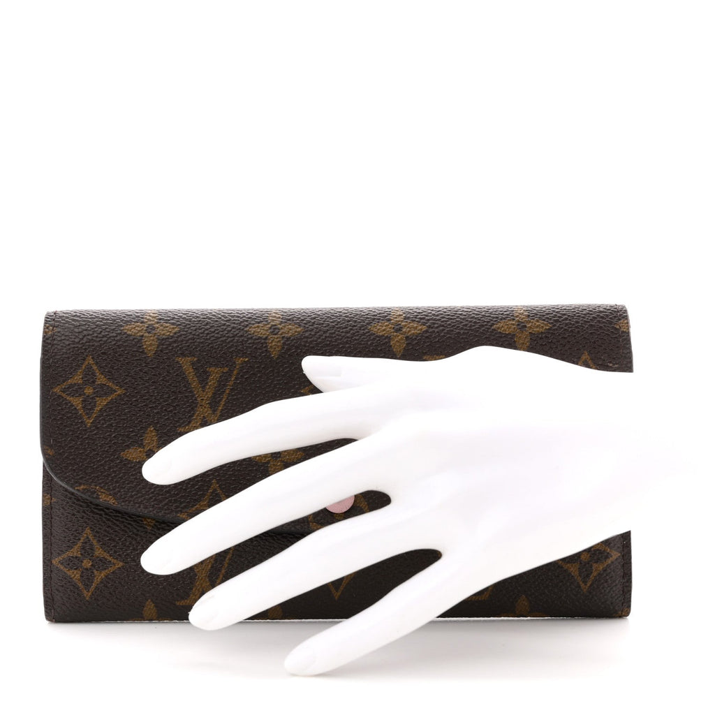 Louis Vuitton Monogram Emilie Wallet Rose Ballerine