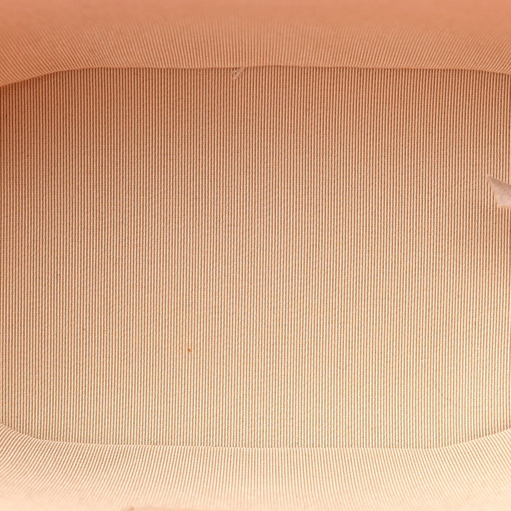 Chanel Calfskin Raffia Small Take Away Vanity Case Bag Pink Beige