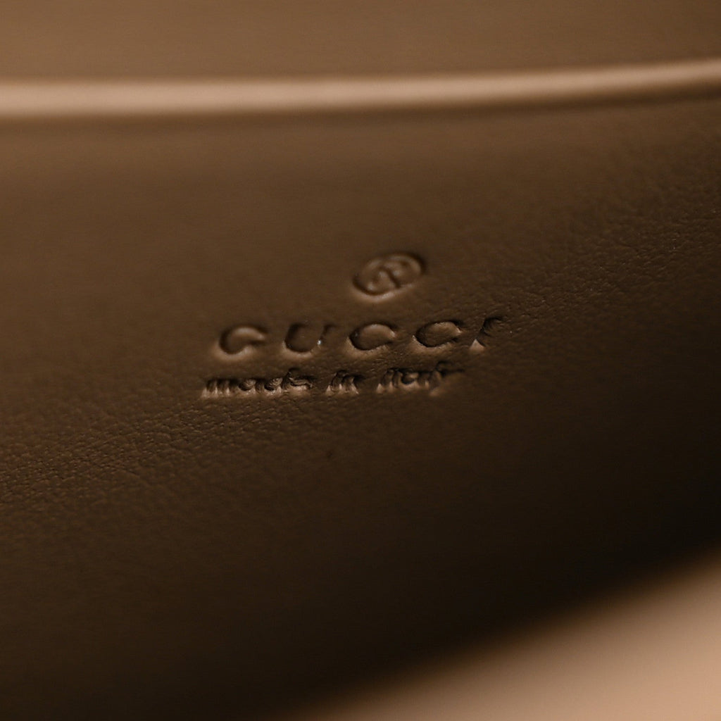 Gucci GG Supreme Monogram Mini Dionysus Chain Wallet Beige Taupe