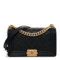 Chanel Caviar Quilted Medium Boy Flap Black