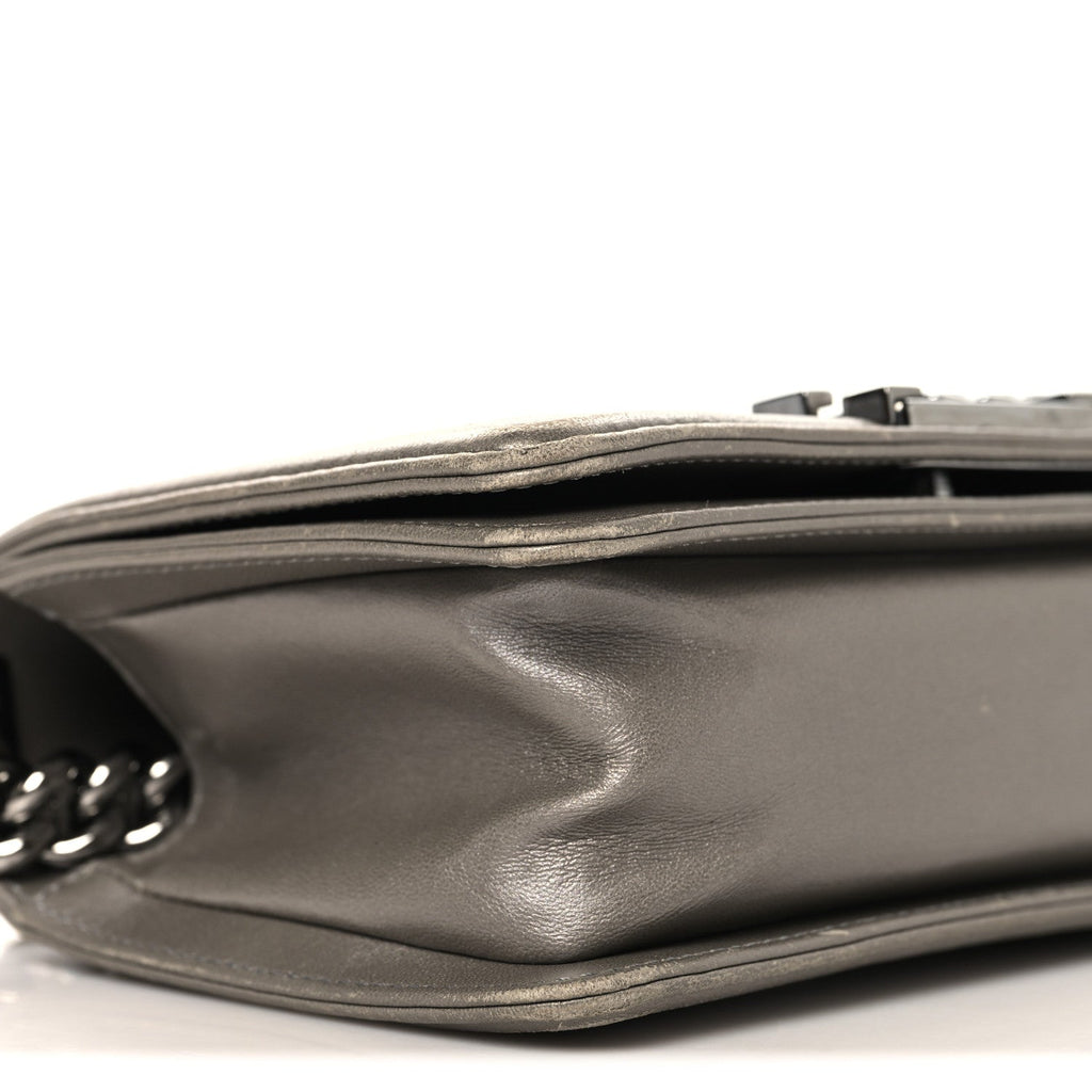 Chanel Galuchat Stingray Small Boy Flap Silver