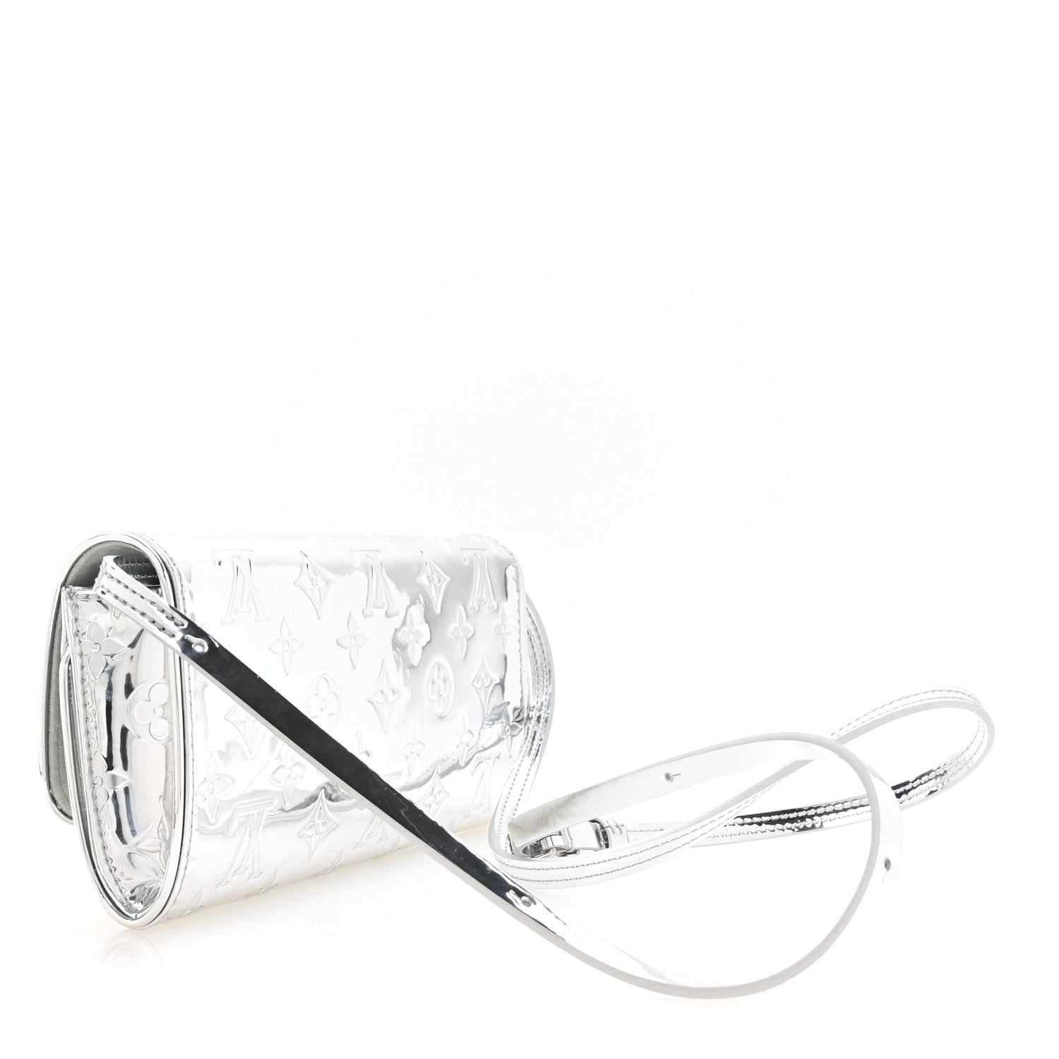 Louis Vuitton Monogram Miroir Pochette Twin Silver