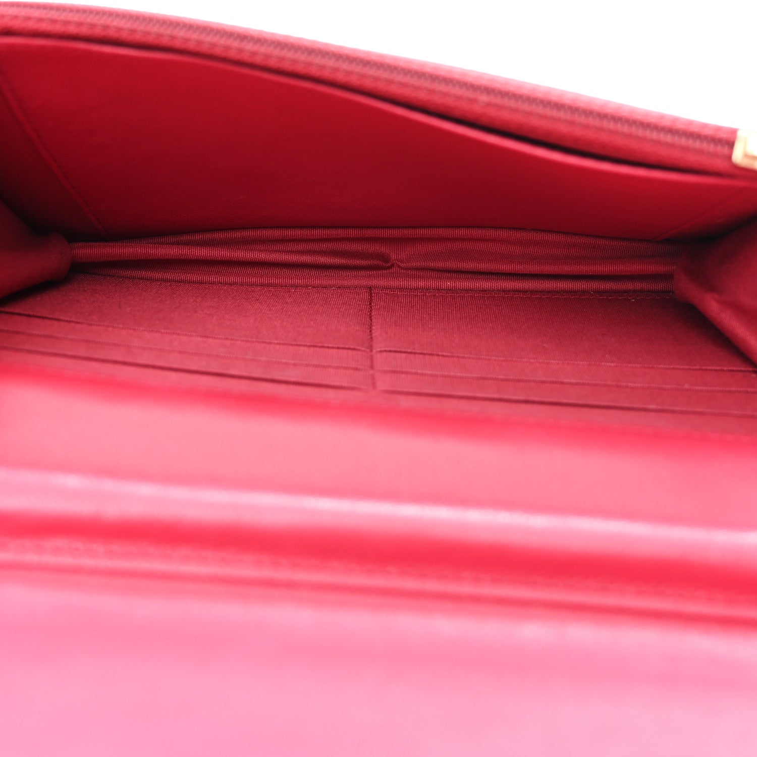 Chanel Sheepskin Chevron Quilted Vintage Mademoiselle Wallet On Chain WOC Dark Pink