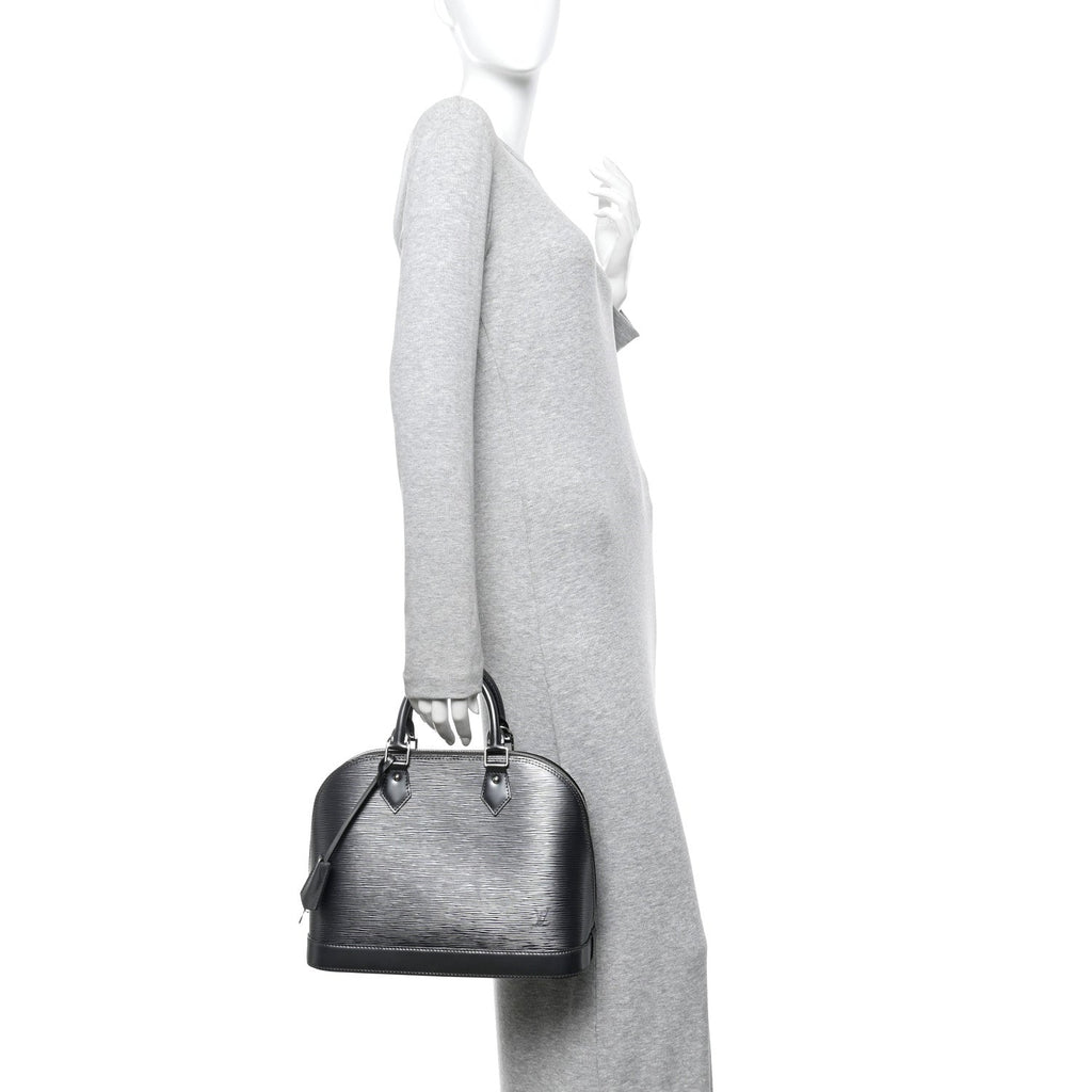 Louis Vuitton Epi Alma PM Anthracite Nacre