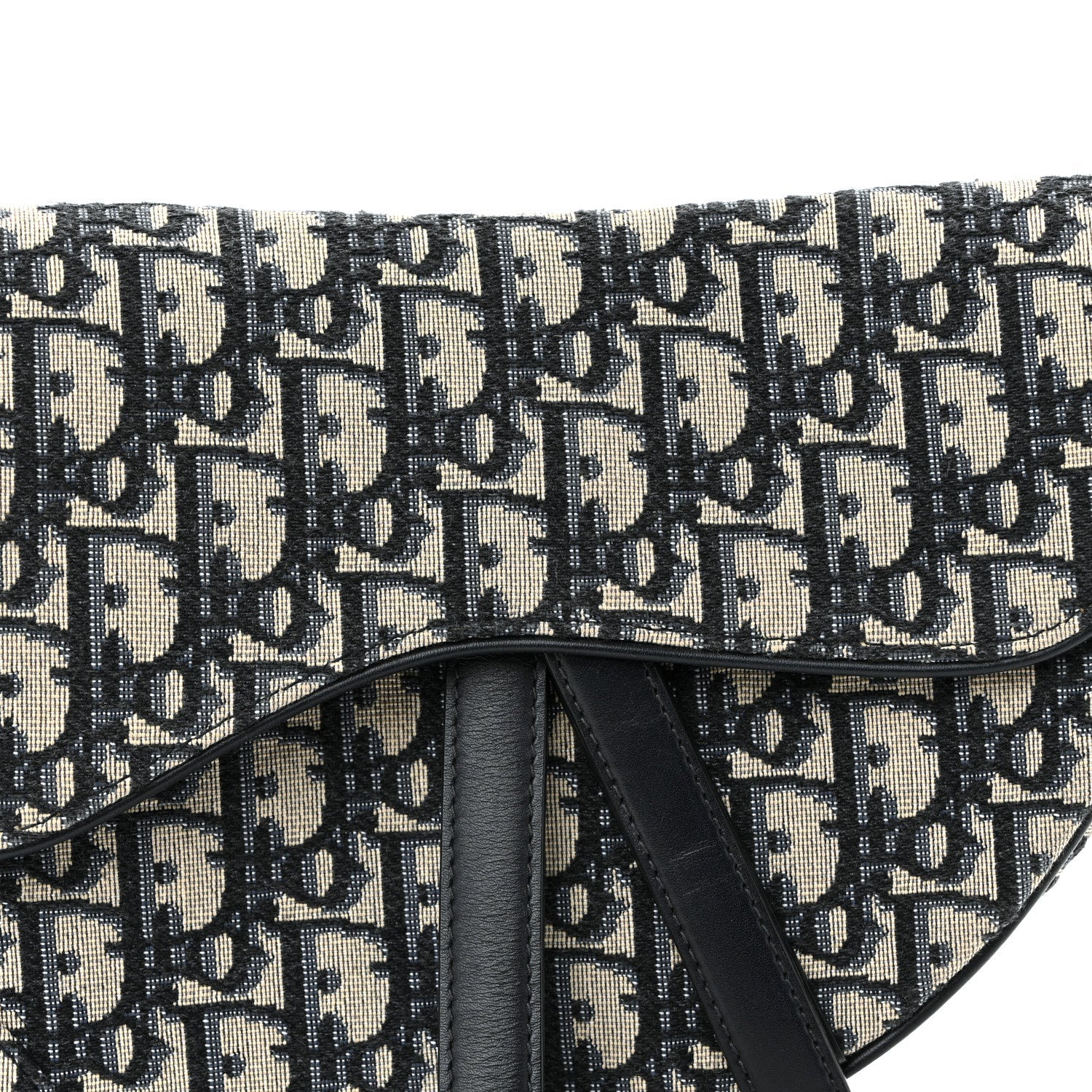Christian Dior Oblique Saddle Bag Blue