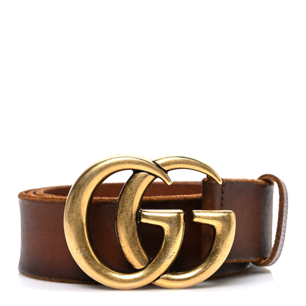 Gucci Faded Calfskin Double G Belt  85 34 Cuir