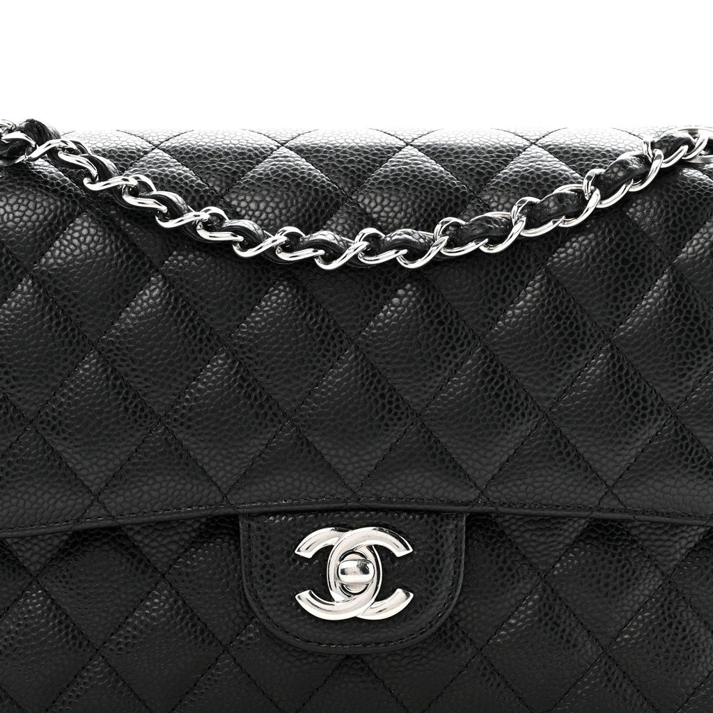 Chanel Caviar Quilted Medium Double Flap Black