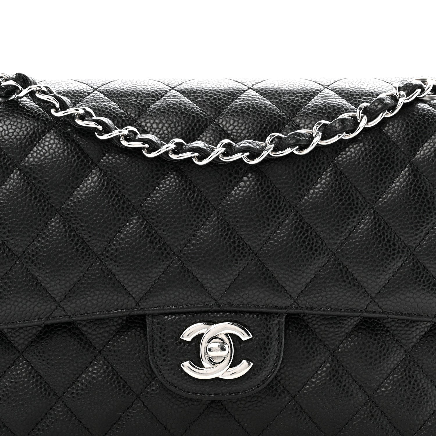 Chanel Caviar Quilted Medium Double Flap Black