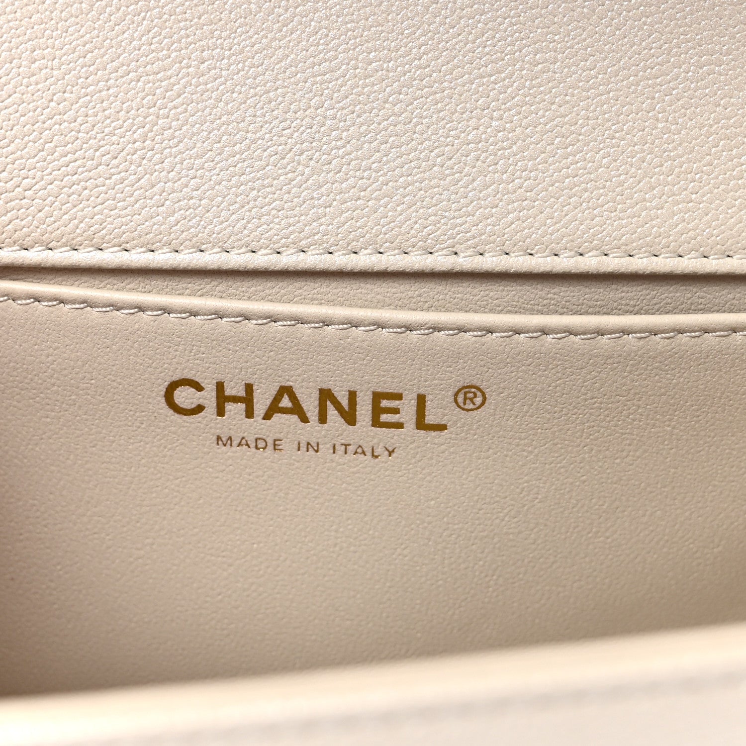 Chanel Iridescent Caviar Quilted Medium Boy Flap White