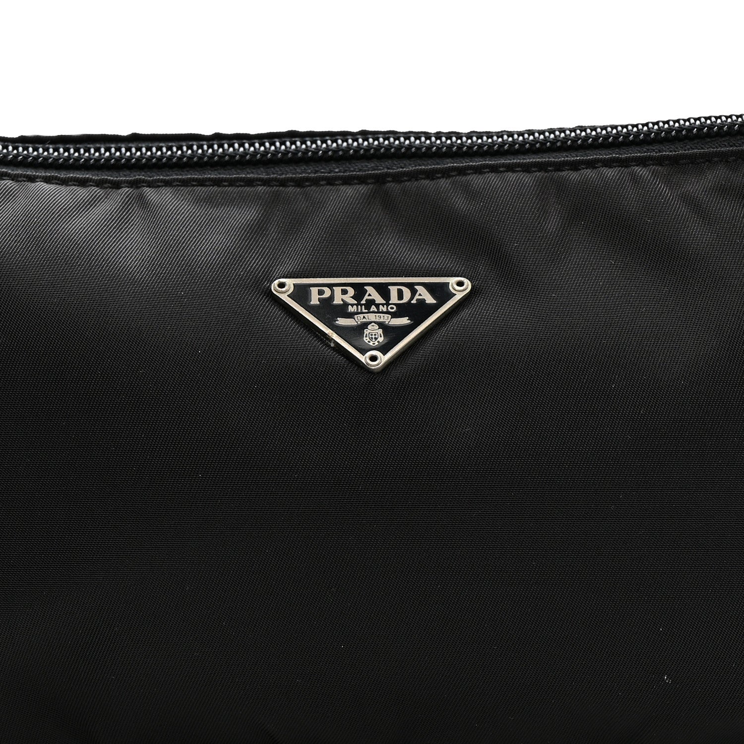 Prada Tessuto Nylon Pochette Bag Black